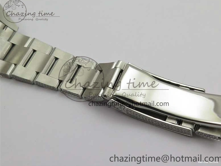 0224 Practical DateJust 41 126334 904 Full Paved Diamonds BP Maker Best Edition Silver Dial on Oyster Bracelet A 2542